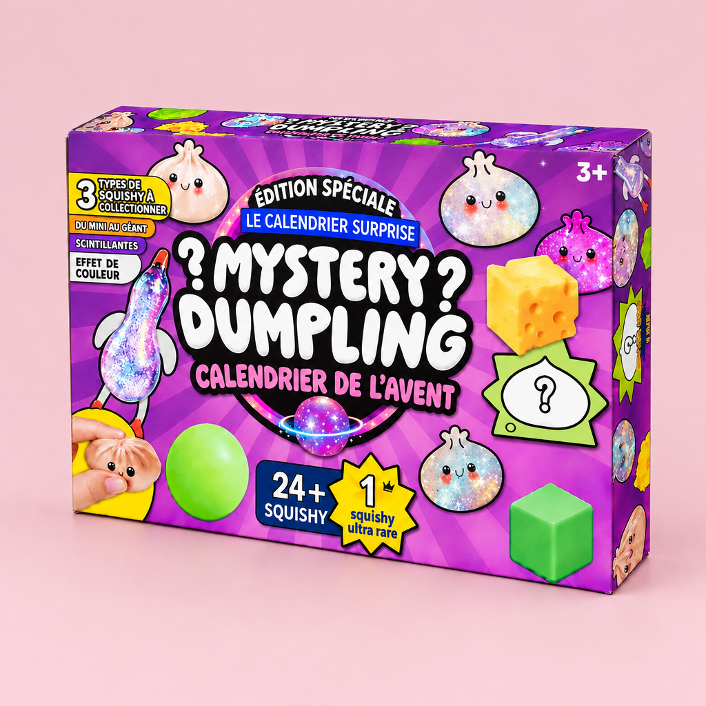 Calendrier de l'Avent Mystery Dumpling SQUISHDO, 24+ squishys