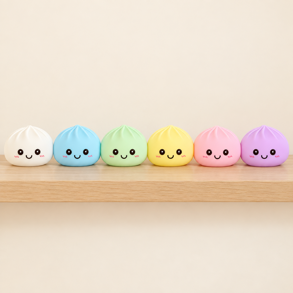 Les six couleurs de la veilleuse dumpling